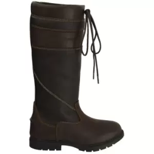 Image of Hy Signature Womens/Ladies Leather Country Boots (4 UK) (Brown) - Brown