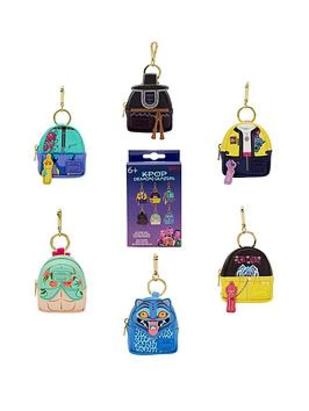 Image of Loungefly K-Pop Demon Hunters Mystery Mini Backpack Keychain Charm Merch