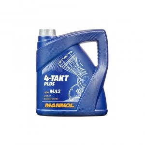 Image of MANNOL 4L 4-Takt Plus 10W-40 4 Stroke Engine Oil API SL JASO MA/MA2