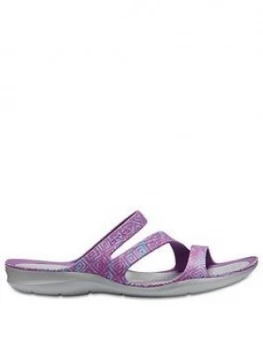 Image of Crocs Swiftwater Graphic Sandal Amethyst Amethyst Size 6 Women