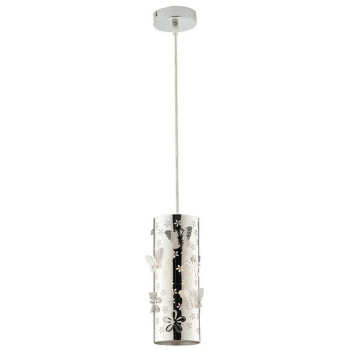 Image of Fan Europe Lighting - Fan Europe BUTTERFLY Slim Pendant Ceiling Light Chrome 10x27cm