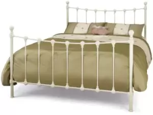 Image of Serene Marseille 5ft King Size Ivory Metal Bed Frame