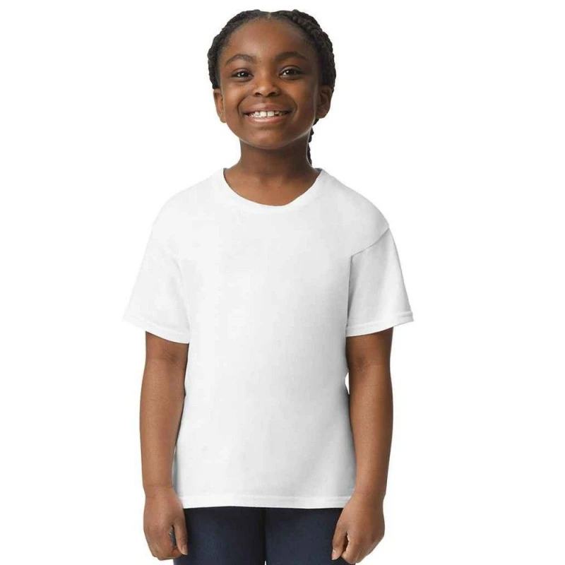 Image of Gildan PC7483 boys's in White