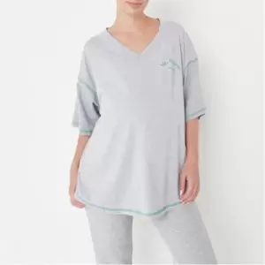 Image of Missguided V Contrast Stitch Tshirt - Grey