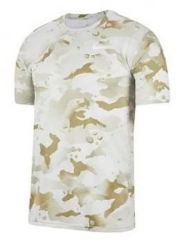 Image of Nike Training Dry Plus Size T-Shirt, Stone, Size 3XL, Men