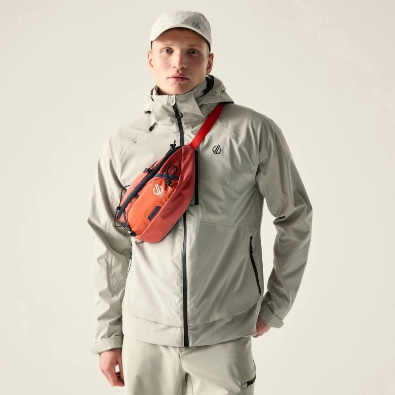 Image of Dare 2b Mens Switch Out III Hooded Walking Waterproof Jacket in Cream Size: Medium Cream Male M