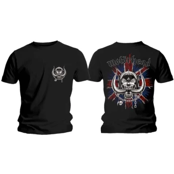 Image of Motorhead - British War Pig & Logo Unisex Medium T-Shirt - Black