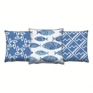 Image of AC-4638-4634-4150 Multicolor Cushion Set (3 Pieces)