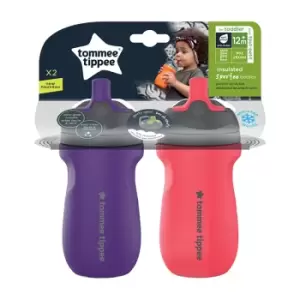 Image of Tommee Tippee Sportee Insulated Bottles Purple/Red