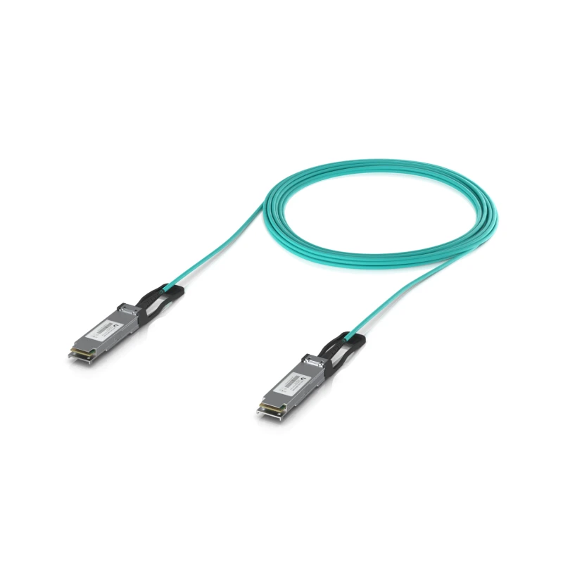 Image of Ubiquiti UACC-AOC-QSFP28-10M InfiniBand/fibre optic cable Aqua colour
