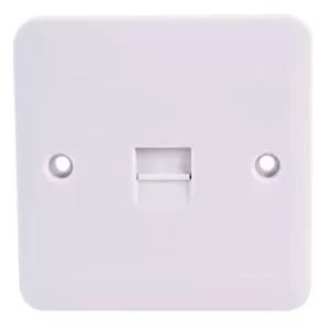Image of Schneider Electric GGBL7061 Lisse 1 Gang Telephone Socket White