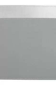 Image of Premium Faux Leather Placemats, Pack of 4, Silver, 29x21.5cm