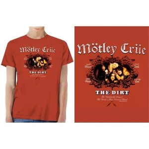Image of Motley Crue - The Dirt Mens Medium T-Shirt - Vintage Red