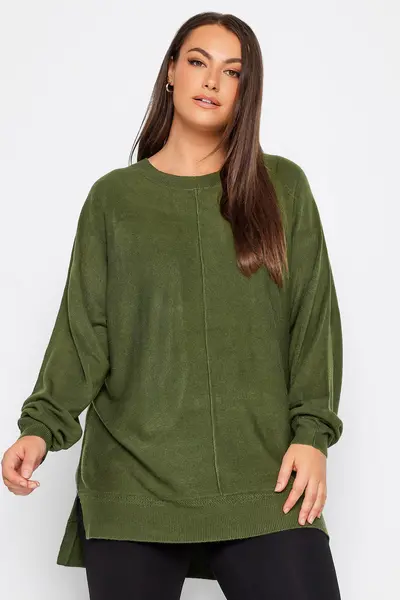 Image of Yours Long Sleeve Jumper Green