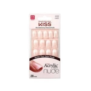 Image of Kiss Salon Acrylic Nude Fake Nail Kit - Cashmere