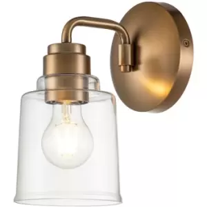 Image of Elstead Kichler Aivian Dome Wall Lamp Weathered Brass