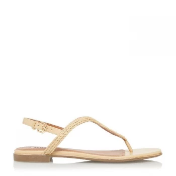 Image of Dune Natural 'Longley' Ankle Strap Sandals - 3
