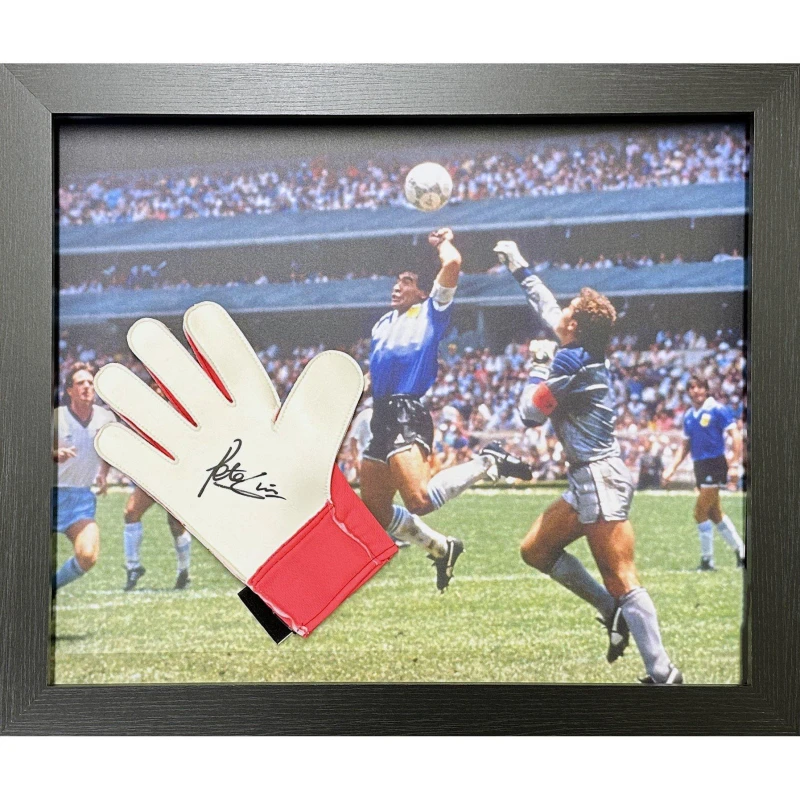Image of AllStarSignings Ltd Peter Shilton signed Puma goalkeeper glove White unisex One Size