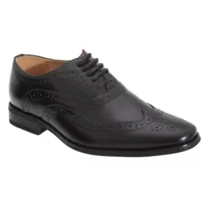 Image of Goor Boys 5 Eye Brogue Oxford Shoes (5 UK) (Black)