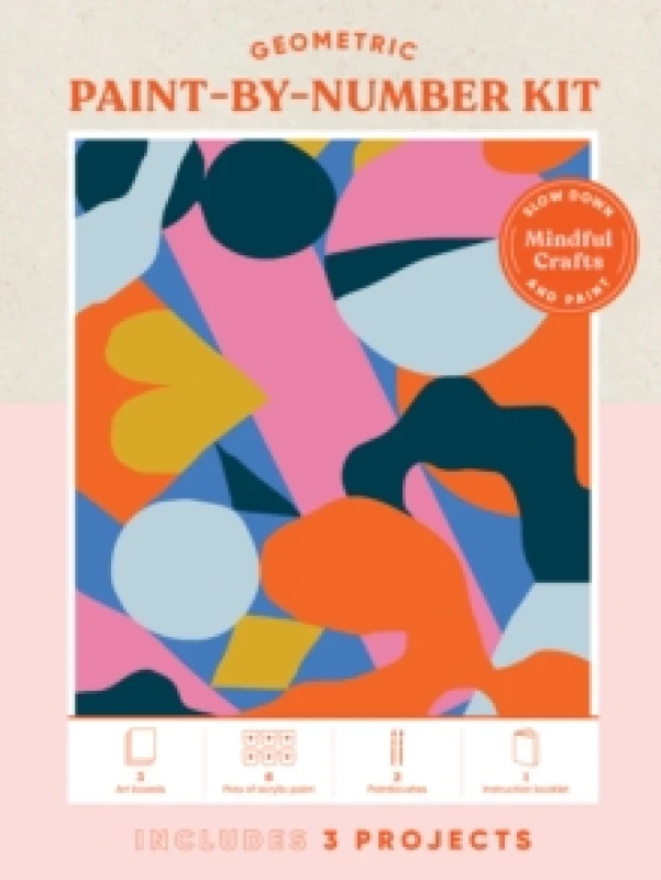 Image of Mindful Crafts: Geometric Paint-by-Number Kit Kit