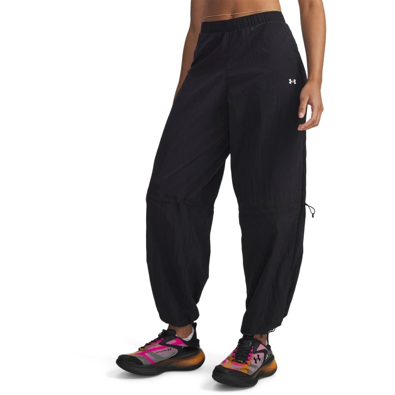 Image of Under Armour UA Rival Woven Pant Ld63 Black/White female 10 (S)