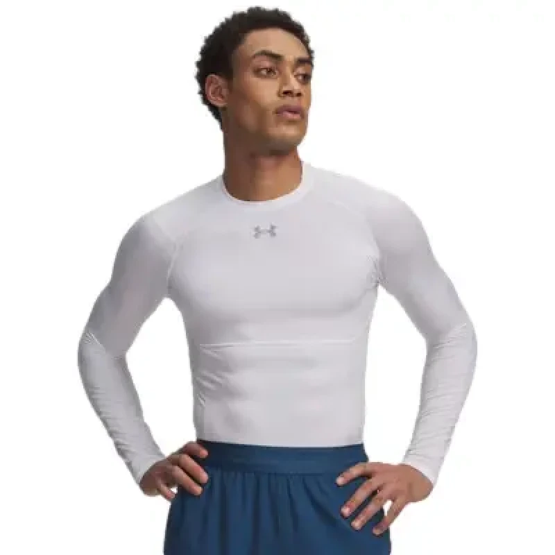 Image of Jersey Under Armour HeatGear Elite Blanc Male S