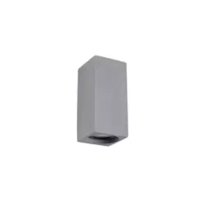 Image of Zavet Outdoor Wall Lamp 2x 4W Cement Up Down LED Triac Dimmer 3000K IP65
