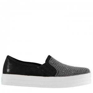 Image of Skechers DU Shiny Trainers Ladies - Black