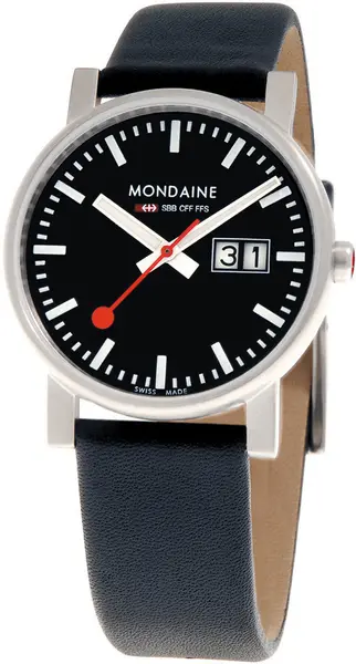Image of Mondaine Watch Evo Big Date - Black MD-012