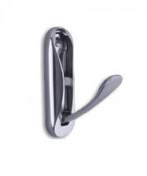 Image of Spring Loaded Coat Hooks in Brass Chrome