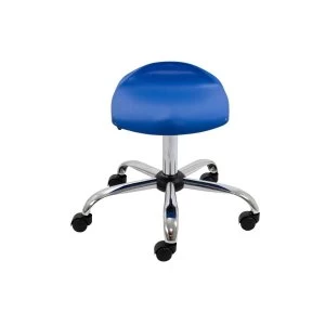Image of TC Office Titan Swivel Senior Stool with Castors 465-555mm, Blue