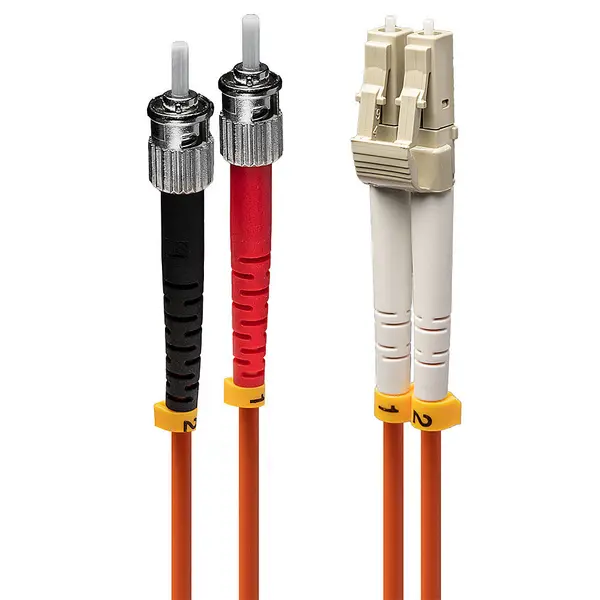 Image of Lindy 1m LC-ST OM2 50/125 Fibre Optic Patch Cable