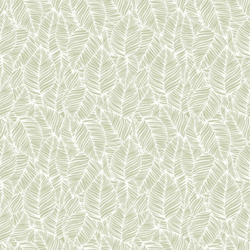Image of Hoopla Walls Zebra Leaf - Olive 10M Wallpaper