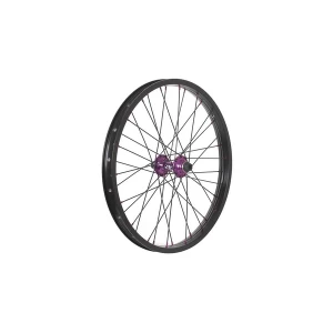Image of Savage Portal Double Wall Front BMX Wheel Black/Purple