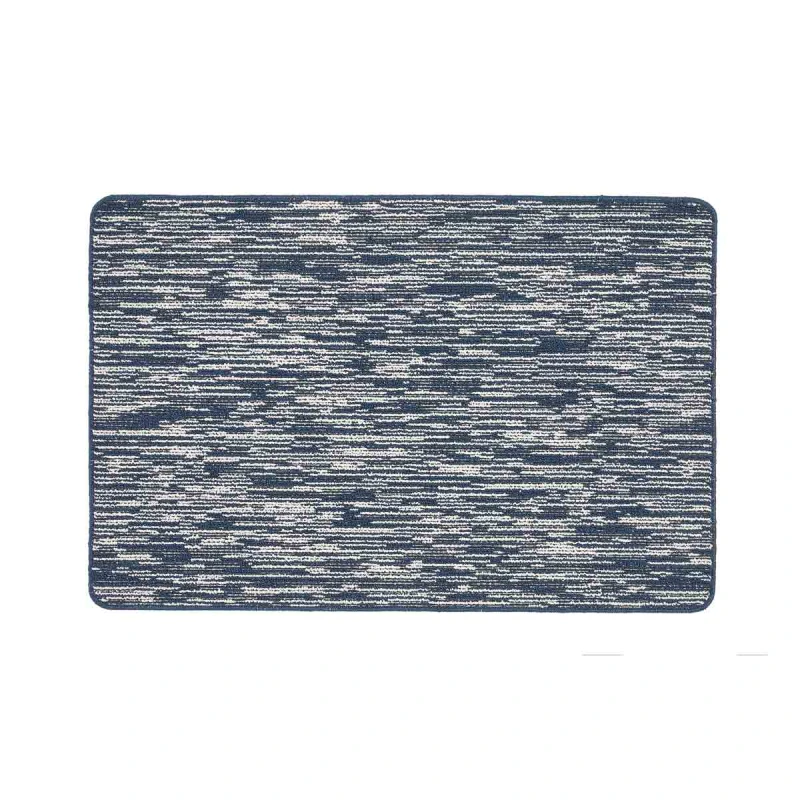 Image of My Mat My Stain Resistant Broken Stripe Navy - Blue Blue 67cmx100cm