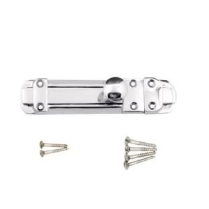 Image of BQ Polished chrome Brass Slide bolt L152mm