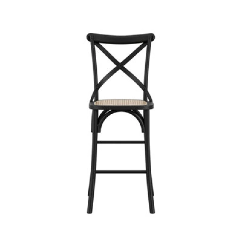 Image of Fitzroy Cane Set of 2 Dining Chairs Black