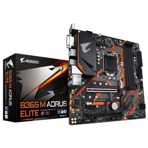 Image of Gigabyte B365 M AORUS ELITE motherboard LGA 1151 (Socket H4) Micro ATX Intel B365