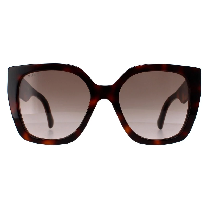 Image of Gucci Square Havana Crystal Brown Gradient GG1300S Brown female