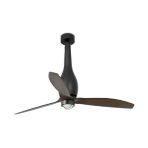 Image of Faro ETERFAN LED Matt Black, Wood Ceiling Fan with DC Motor, 3000K