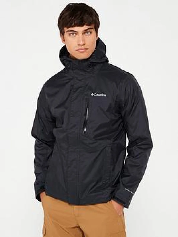 Image of Columbia Pouring Adventure II Coat with Hood Black Men S;XXL