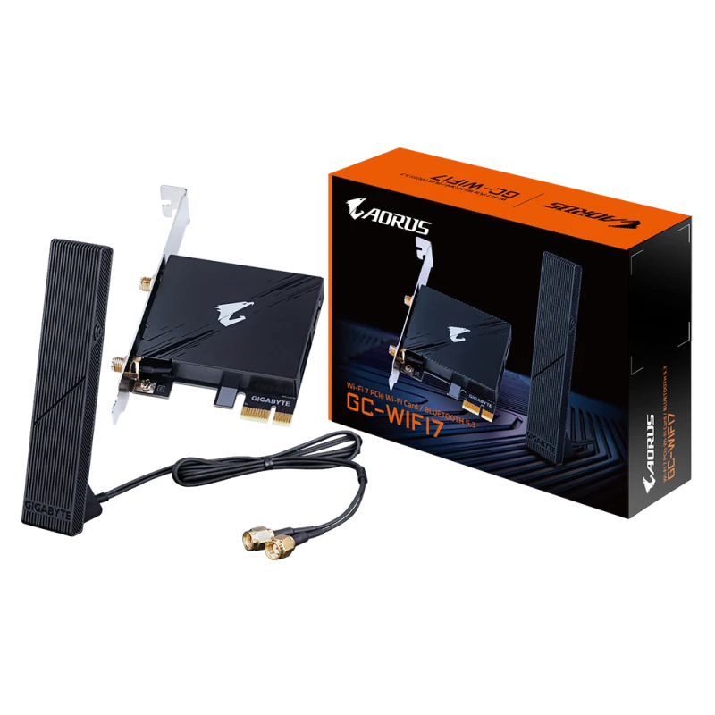 Image of Gigabyte Intel WiFi 7 5800Mbps Bluetooth 5.3 PCI-Express Card - GC-WIFI7