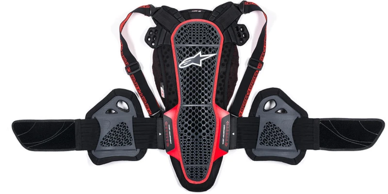 Image of Alpinestars Nucleon KR-3 Back Protector, black-red, Size L for Men