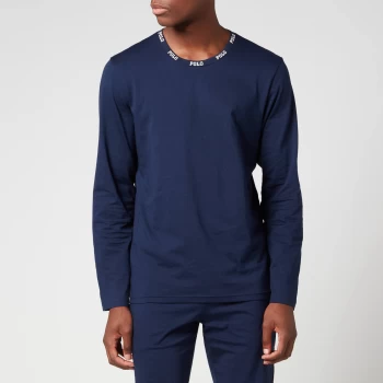 Image of Polo Ralph Lauren Mens Liquid Cotton Long Sleeve Top - Cruise Navy - S