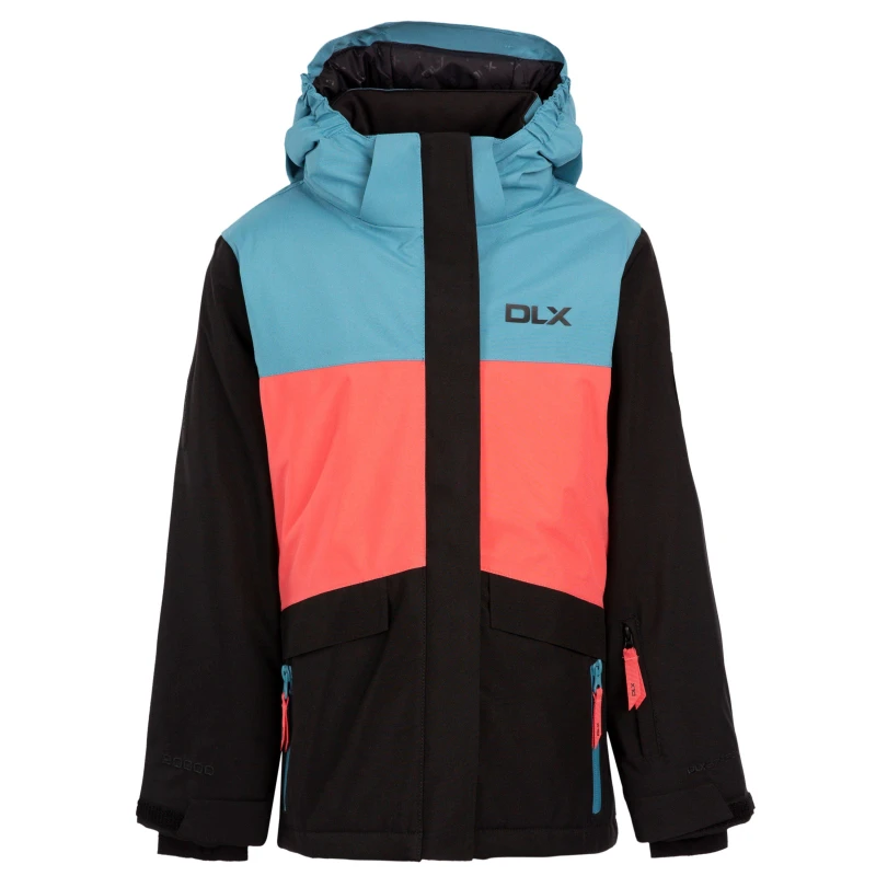 Image of DLX Unisex Kids Eliza Weather-Resistant Insulated Ski Jacket Black unisex 5-6 Yrs