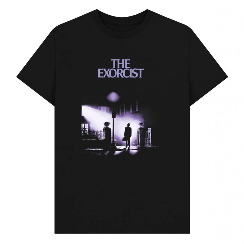 Image of The Exorcist Mens Movie Poster T-Shirt in Black Size: Small Black Male S