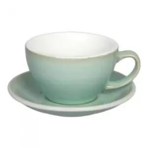 Image of Cafe latte cup & saucer Loveramics Egg Basil, 300ml