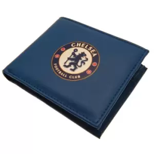 Image of Chelsea FC Crest PU Wallet (One Size) (Blue/White/Red)