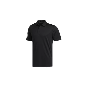 Image of adidas 2021 3-stripe Basic Polo Shirt - BLACK/WHITE - XL Size: XL