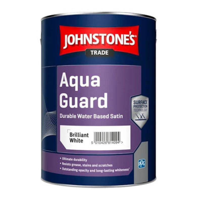 Image of Johnstone's Trade Johnstones Trade Aquaguard Satin Brilliant White 2.5L
